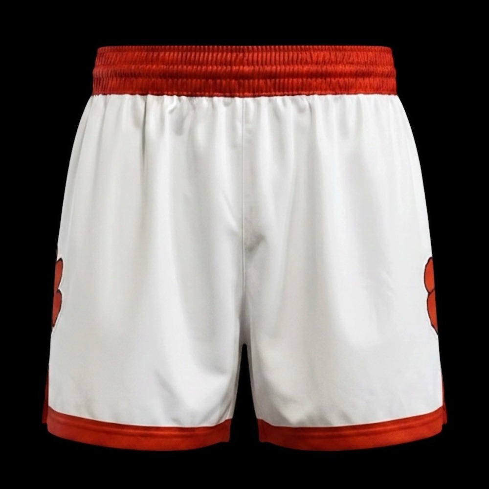 Nike‎ NWT Clemson Tigers Basketball Athletic Shorts Womens M White Orange NCAA
